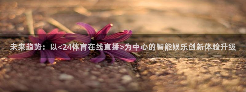 未来趋势：以<24体育在线直播>为中心的智能娱乐创新体验升级
